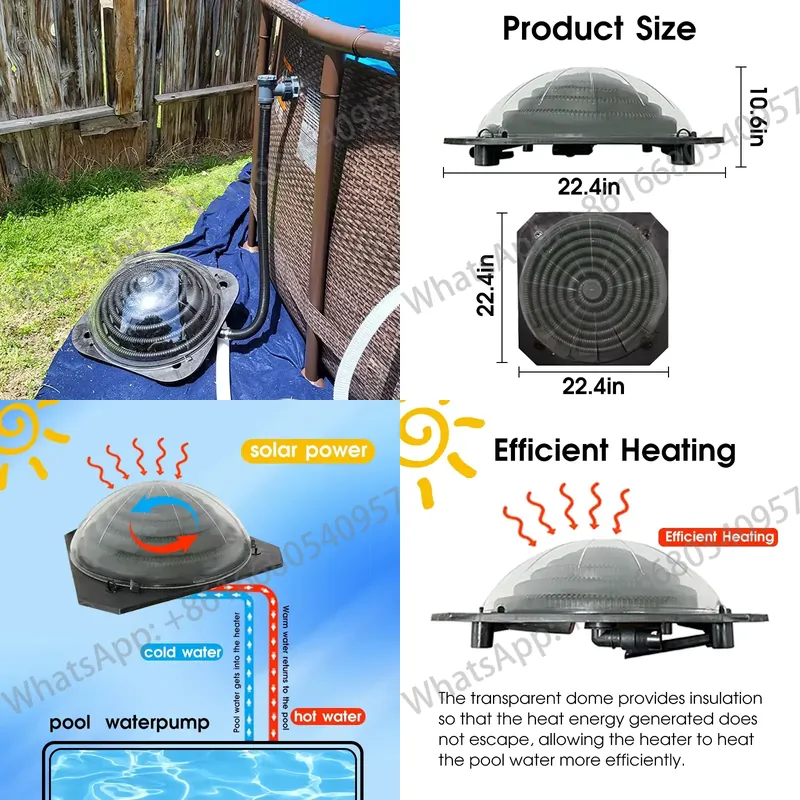 Solar Water Pump - Portable Pool Solar Heating System Pool