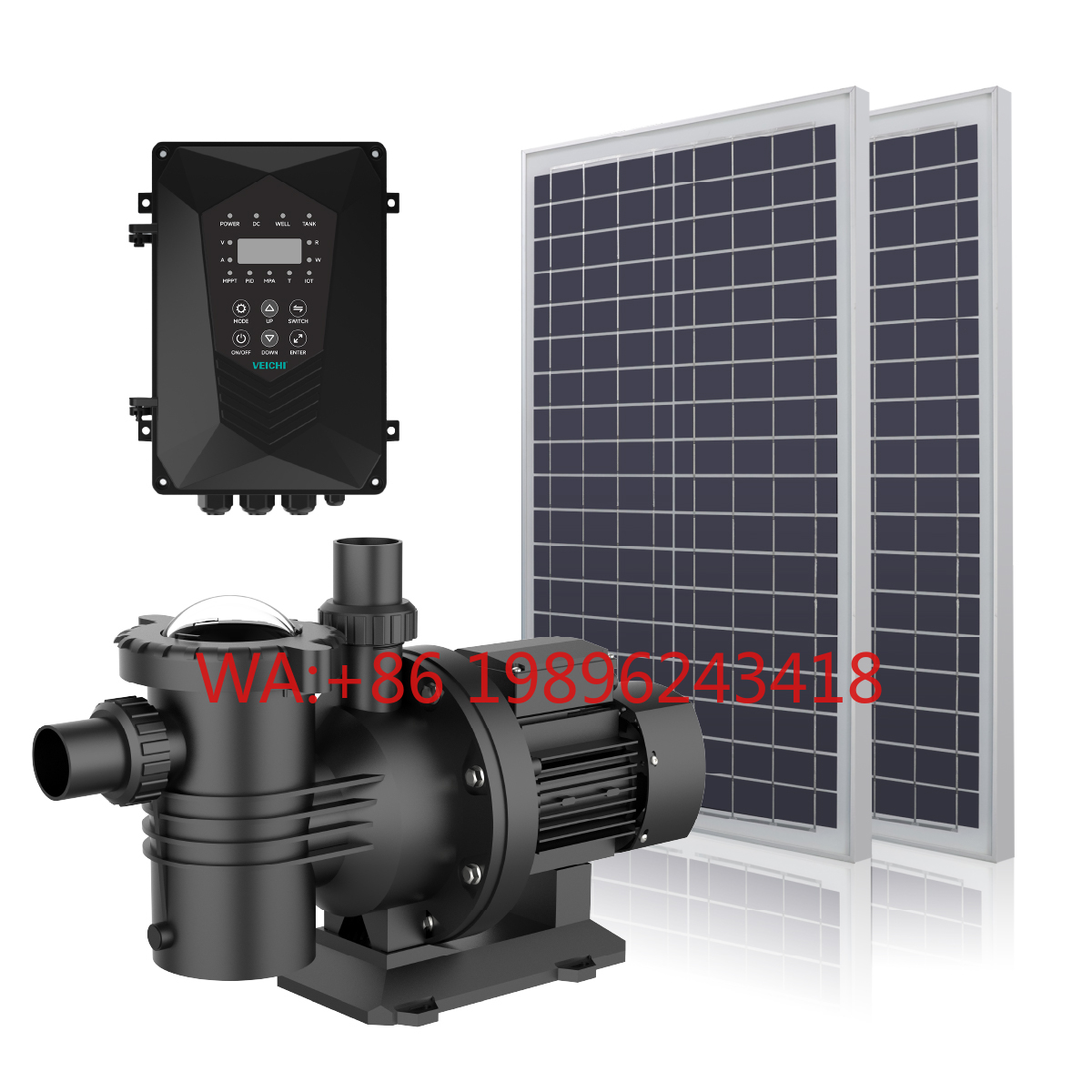 Solar Water Pump - VEICHI AC DC Hybrid Powered Inverter