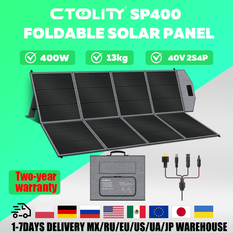 CTOLITY 400W Portable Solar Pa - Rv Solar Kit 400W recension och pris